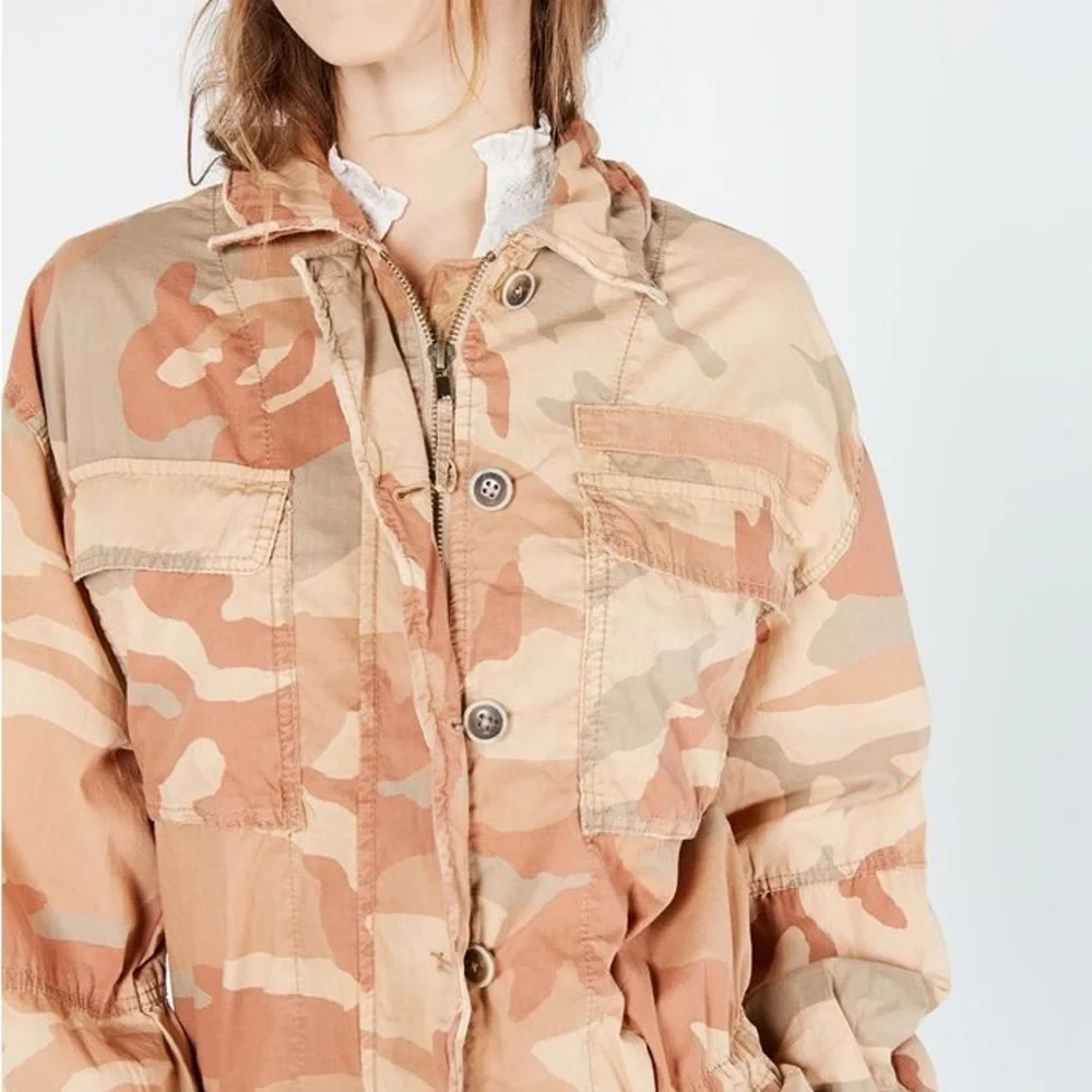 Free People Lead The Way Slouchy Camo Utility Jacket - Picture 5 of 13